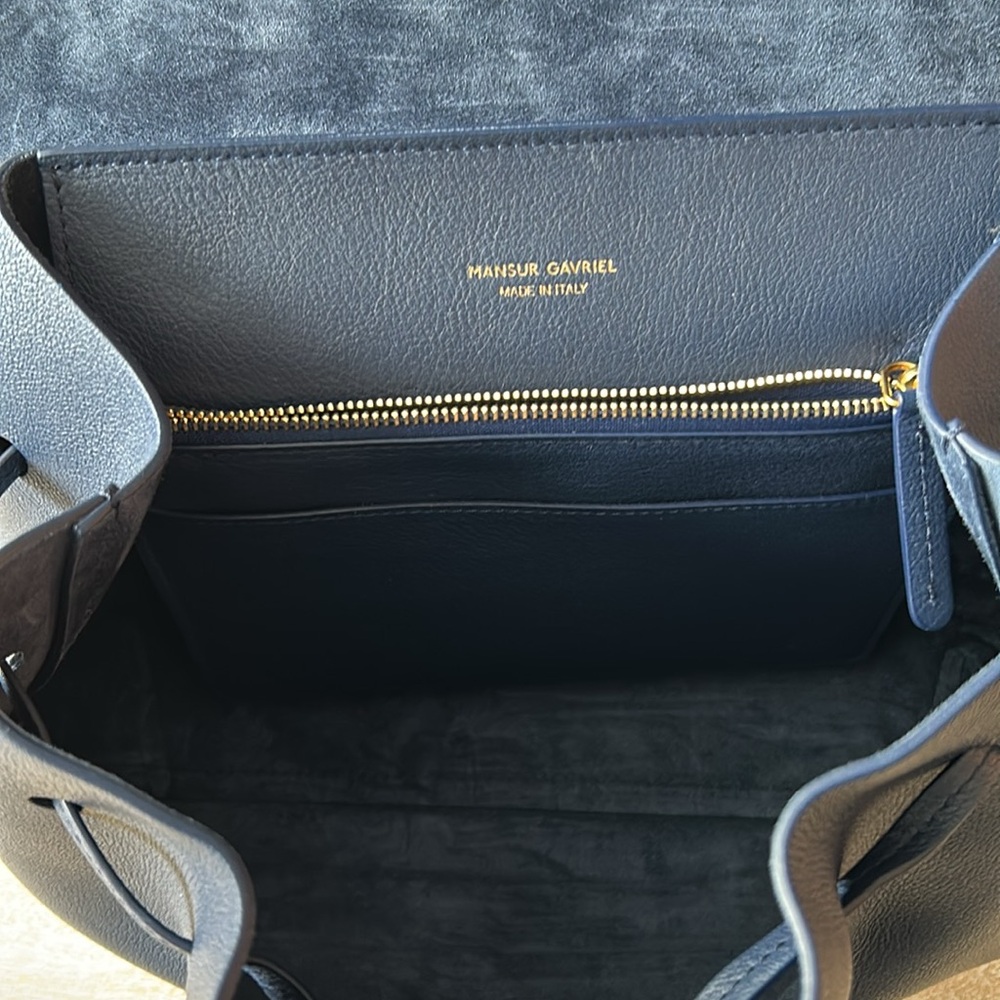 Mansur Gavriel Soft Lady Leather Bag in Blue - Picture 13 of 14